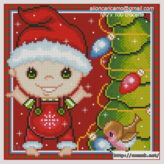 Download embroidery patterns by cross-stitch  - Малыш, author 