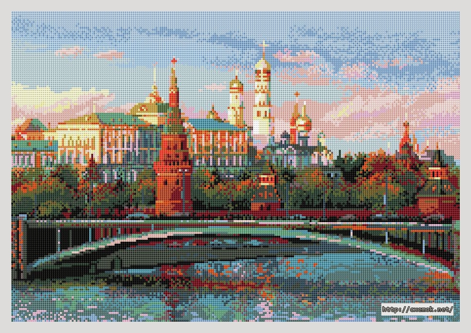 Download embroidery patterns by cross-stitch  - Москва, author 
