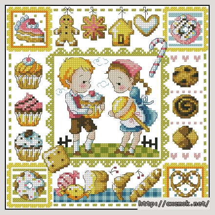 Download embroidery patterns by cross-stitch  - Hansel and gretel, author 
