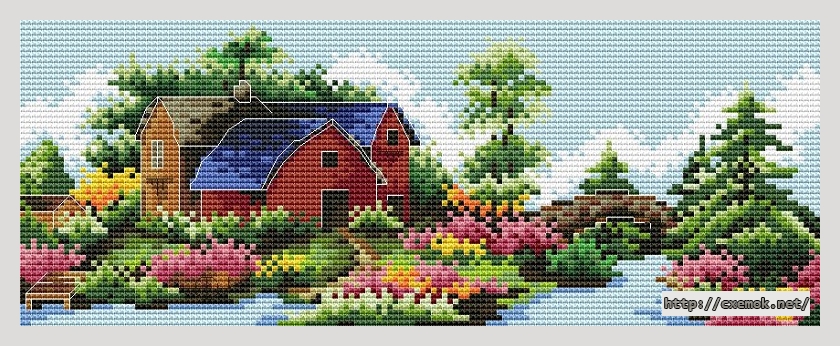 Download embroidery patterns by cross-stitch  - The morning of spring, author 