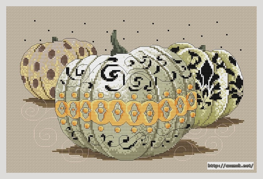 Download embroidery patterns by cross-stitch  - Elegant pumpkins ii