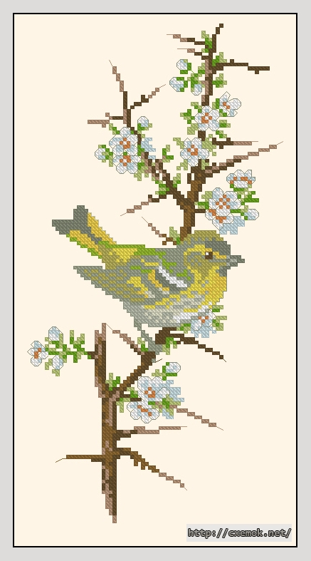 Download embroidery patterns by cross-stitch  - Fagel, author 