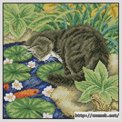 Download embroidery patterns by cross-stitch  - Fishing, author 
