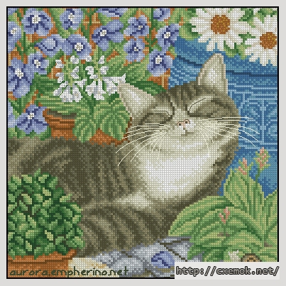 Download embroidery patterns by cross-stitch  - Suntime snooze, author 