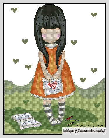 Download embroidery patterns by cross-stitch  - I gave you my heart(я отдала тебе свое сердце), author 