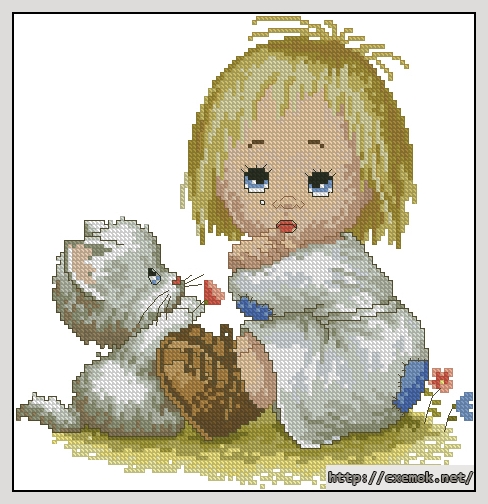 Download embroidery patterns by cross-stitch  - Nina rubia, author 