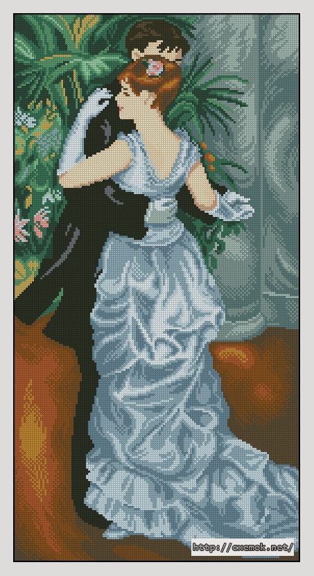 Download embroidery patterns by cross-stitch  - Pareja de baile, author 