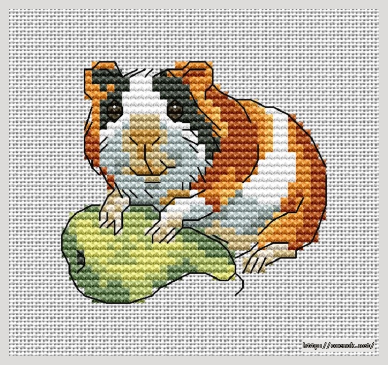 Download embroidery patterns by cross-stitch  - Боня грызун, author 