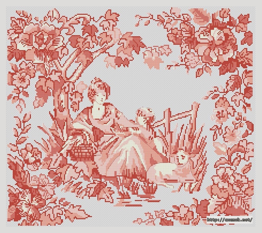 Download embroidery patterns by cross-stitch  - Pastoral