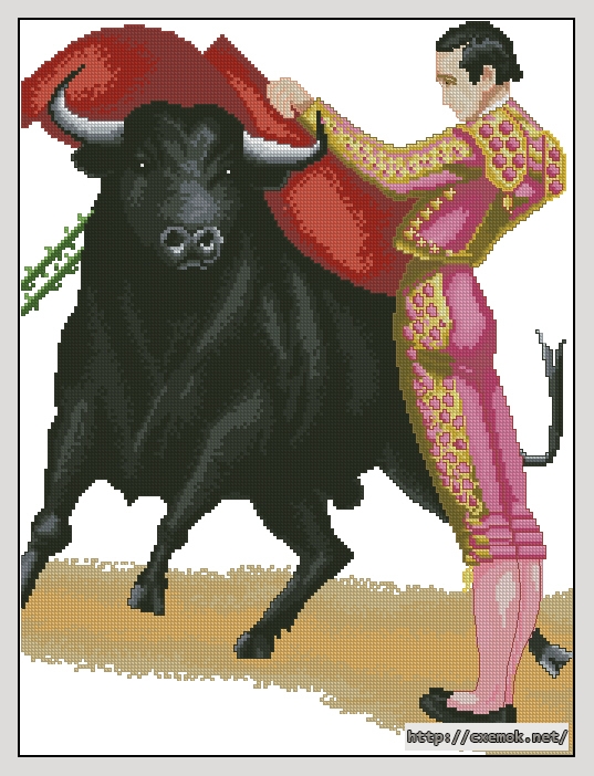 Download embroidery patterns by cross-stitch  - Tauromaquia, author 