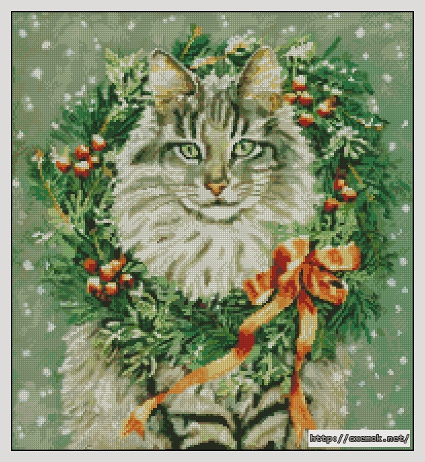 Download embroidery patterns by cross-stitch  - Miss december, author 