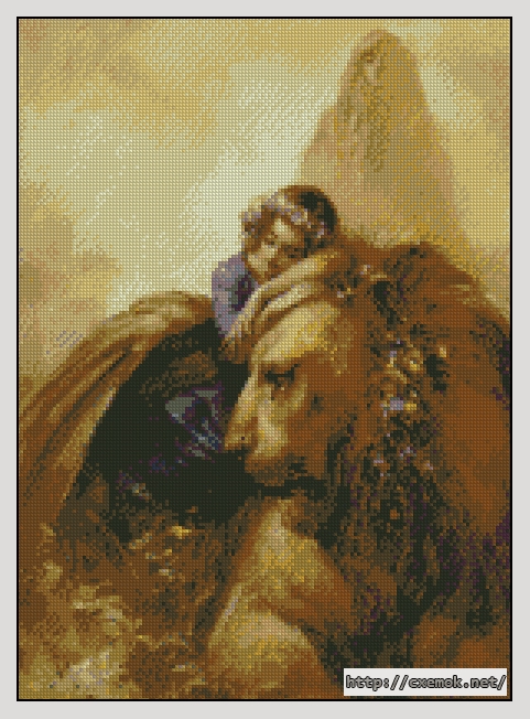 Download embroidery patterns by cross-stitch  - Lion dreams, author 