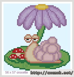 Download embroidery patterns by cross-stitch  - Улитка, author 