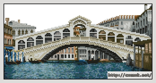 Download embroidery patterns by cross-stitch  - Мост риальто, author 