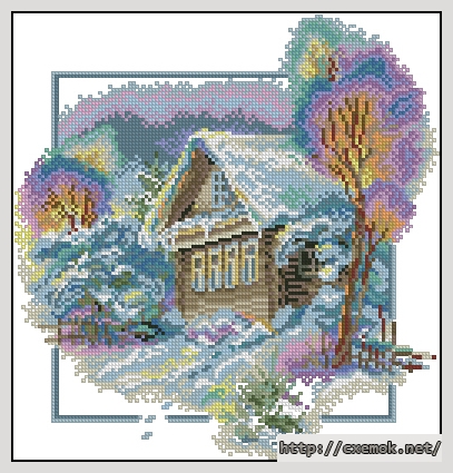 Download embroidery patterns by cross-stitch  - Февраль, author 