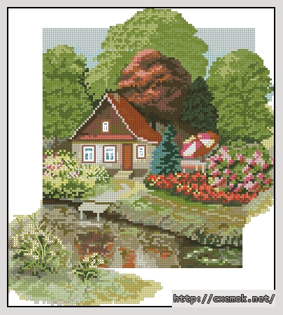 Download embroidery patterns by cross-stitch  - Июль, author 