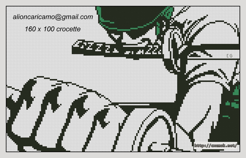 Download embroidery patterns by cross-stitch  - Roronoa zoro, author 