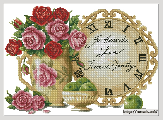 Download embroidery patterns by cross-stitch  - For those who love, author 