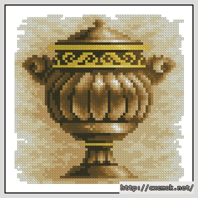 Download embroidery patterns by cross-stitch  - Wish pots, author 