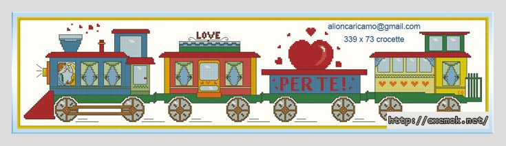 Download embroidery patterns by cross-stitch  - Per te!, author 