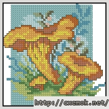 Download embroidery patterns by cross-stitch  - Лисички, author 