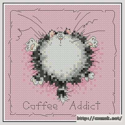 Download embroidery patterns by cross-stitch  - August, author 