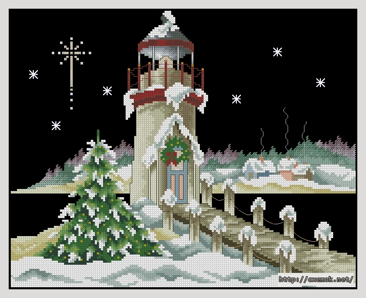 Download embroidery patterns by cross-stitch  - Christmas light, author 