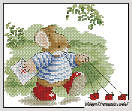 Download embroidery patterns by cross-stitch  - Tom mouse, author 