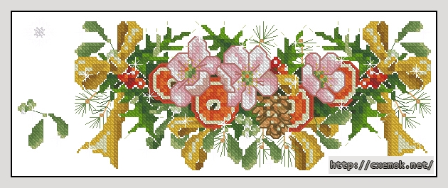 Download embroidery patterns by cross-stitch  - Gorgeous garland, author 