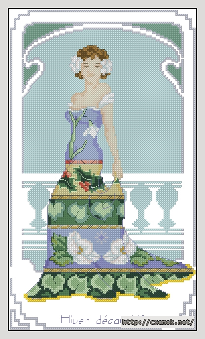 Download embroidery patterns by cross-stitch  - Hiver decoratif, author 