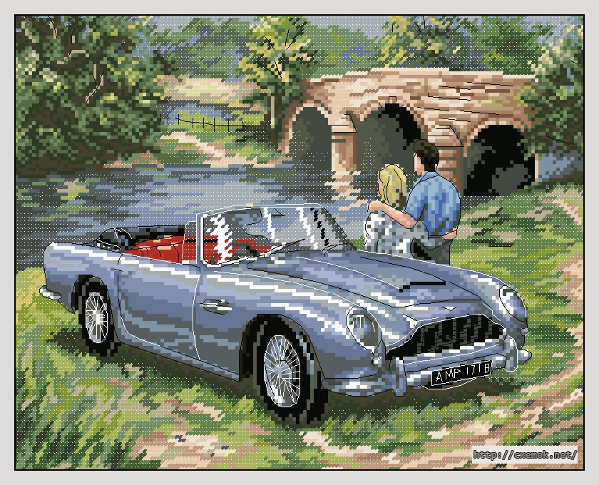 Download embroidery patterns by cross-stitch  - Aston martin, author 