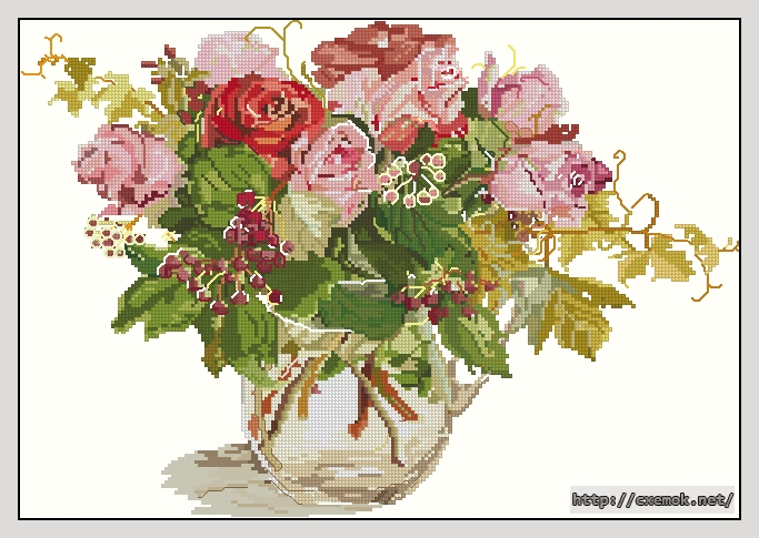Download embroidery patterns by cross-stitch  - The dutch rose, author 