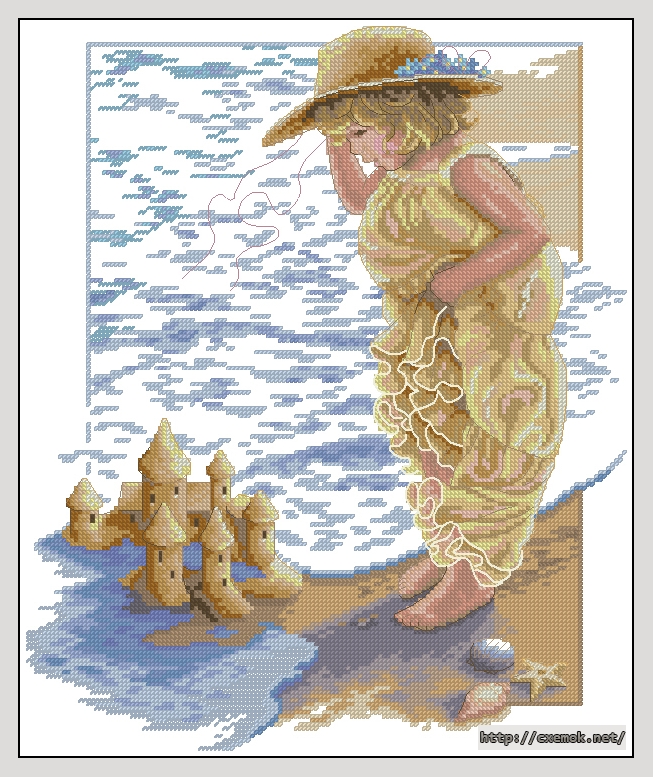 Download embroidery patterns by cross-stitch  - Sandcastle dreams, author 