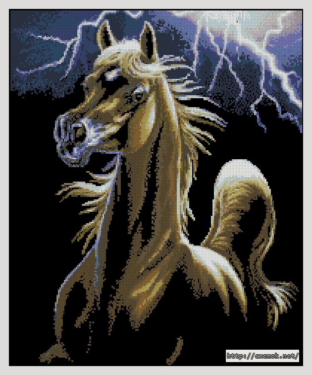 Download embroidery patterns by cross-stitch  - Storm encounter, author 