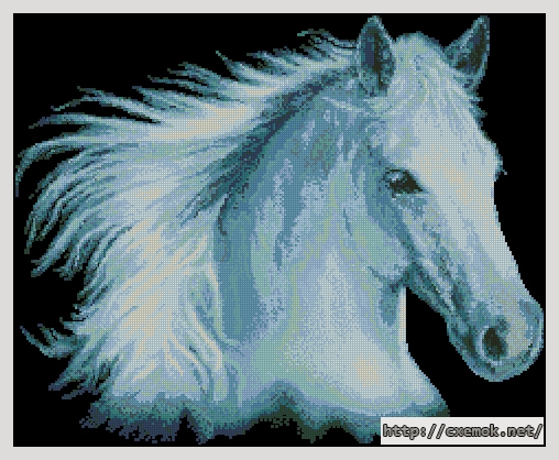 Download embroidery patterns by cross-stitch  - White lighting, author 