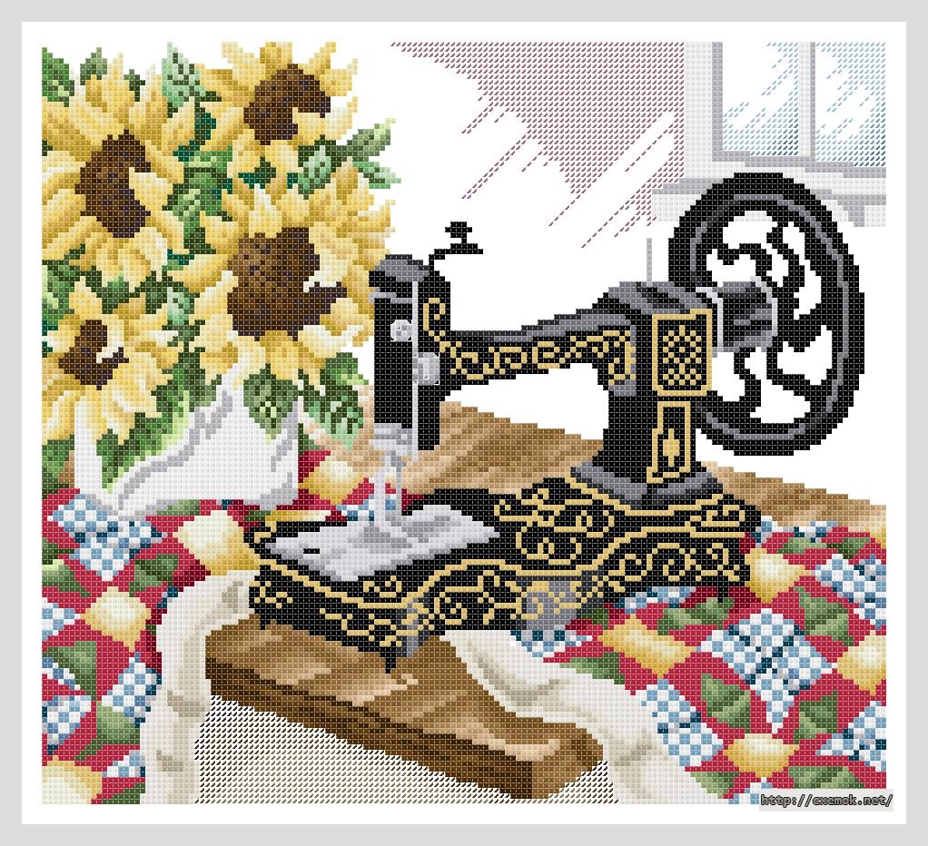Download embroidery patterns by cross-stitch  - Sewing room, author 