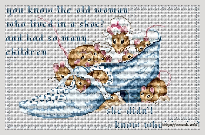 Download embroidery patterns by cross-stitch  - The old woman, author 