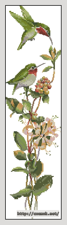 Download embroidery patterns by cross-stitch  - Toccata in green, author 