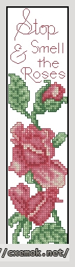 Download embroidery patterns by cross-stitch  - Stop& smell the roses