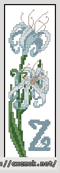 Download embroidery patterns by cross-stitch  - Bookmark z