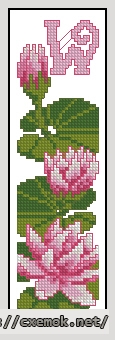 Download embroidery patterns by cross-stitch  - Bookmark w