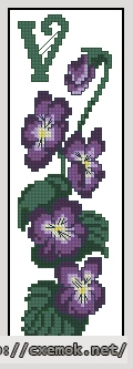 Download embroidery patterns by cross-stitch  - Bookmark v