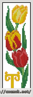 Download embroidery patterns by cross-stitch  - Bookmark t