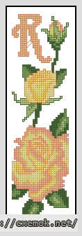 Download embroidery patterns by cross-stitch  - Bookmark r