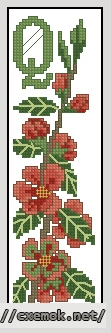 Download embroidery patterns by cross-stitch  - Bookmark q