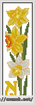 Download embroidery patterns by cross-stitch  - Bookmark n