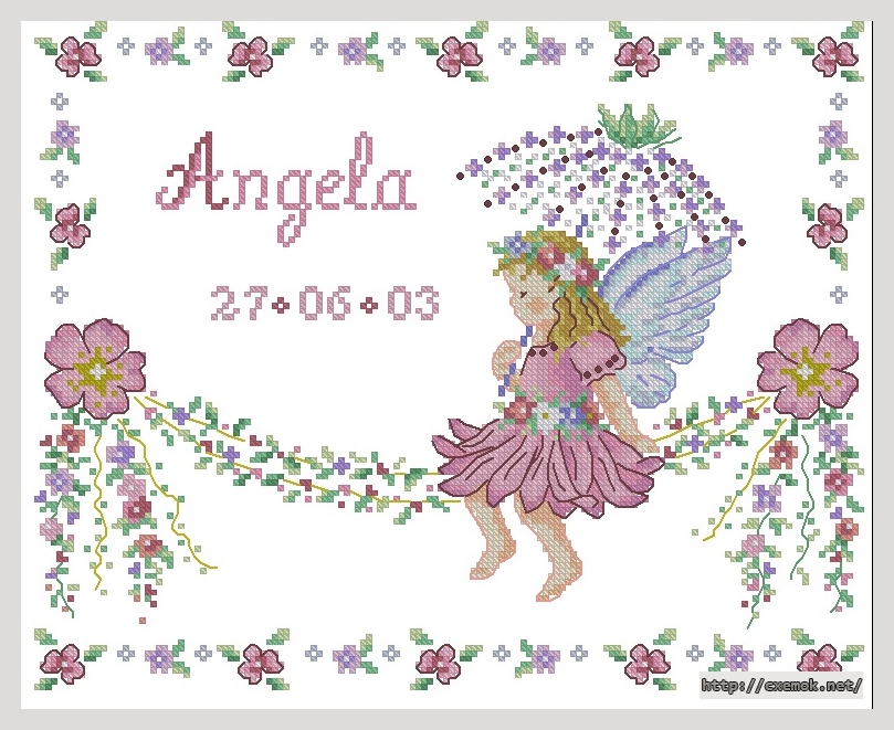 Download embroidery patterns by cross-stitch  - Little fairy, author 