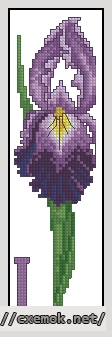 Download embroidery patterns by cross-stitch  - Bookmark i
