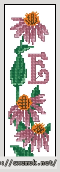 Download embroidery patterns by cross-stitch  - Bookmark е