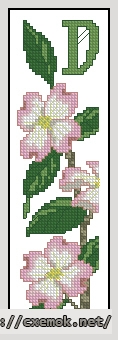 Download embroidery patterns by cross-stitch  - Bookmark d